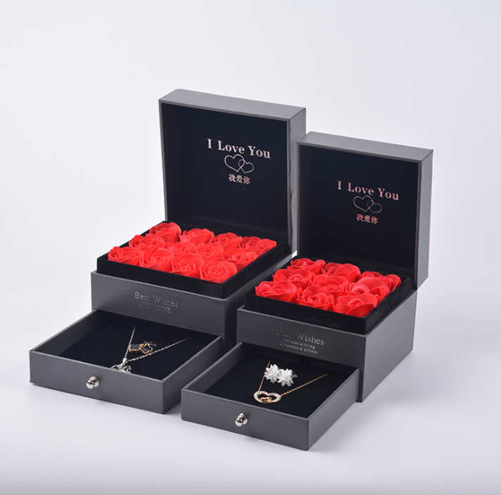 Recyclable Biodegradable Custom Logo Necklace Gift Box jewelry packaging gift boxes with logo