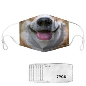 Adjustable Earloop Anti Pollution Printed Face Mask