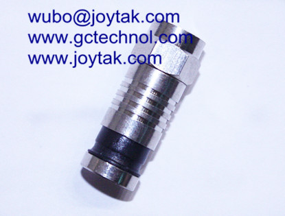 F Compression Connector for RG6 universal cable CATV cable compression connector