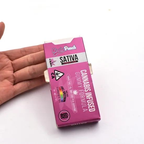 Childproof 120gsm Eco Friendly Packaging Boxes For CBD Vape Cartridge