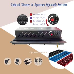 BAVAGREEN Growbox Complete Set 80x80cm 1680D Grow Tent with Dimmable LED Lamp