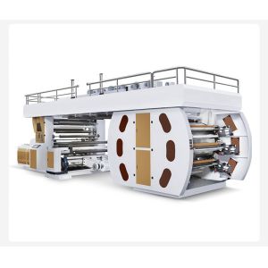 Satellite Type Flexographic Printing Machine Semi Automatic Plastic Film