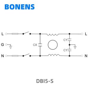DBI5-S EMI Filter With Dual Fuse And Switch For Bulk Purchases And Low Minimum