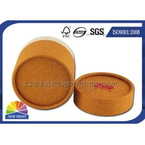 Customized Cylinder Paper Packaging Tube , Food Grade Round Paper Tube