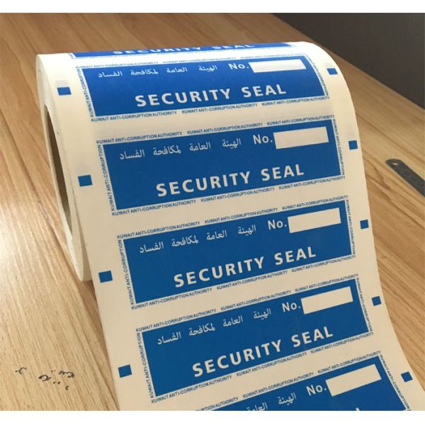 Custom Printing Void Open Security Label Tamper Evident Packing Label With