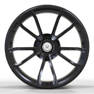 Center Lock Custom Forged Monoblock Rims Wheels For Porsche Brushed Black 21x11"
