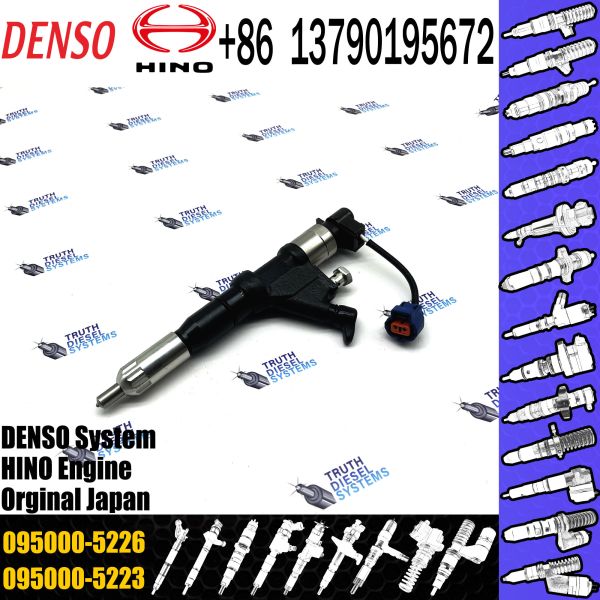 Fuel injector 095000-5226 095000-5220 095000-5221 23670-E0341For HINO TRUCK E13C/ HINO700