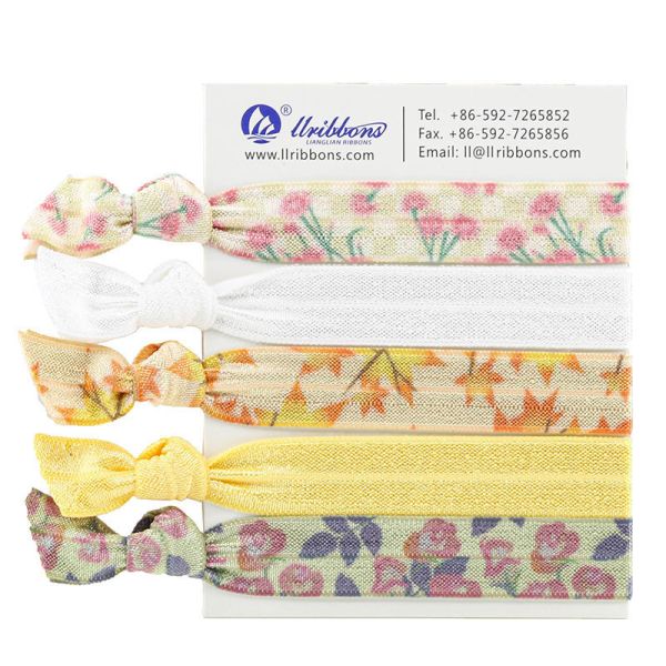 Buy Sublimation Thick Nonbroken Print 16mm Elastic Hair Bands at wholesale prices