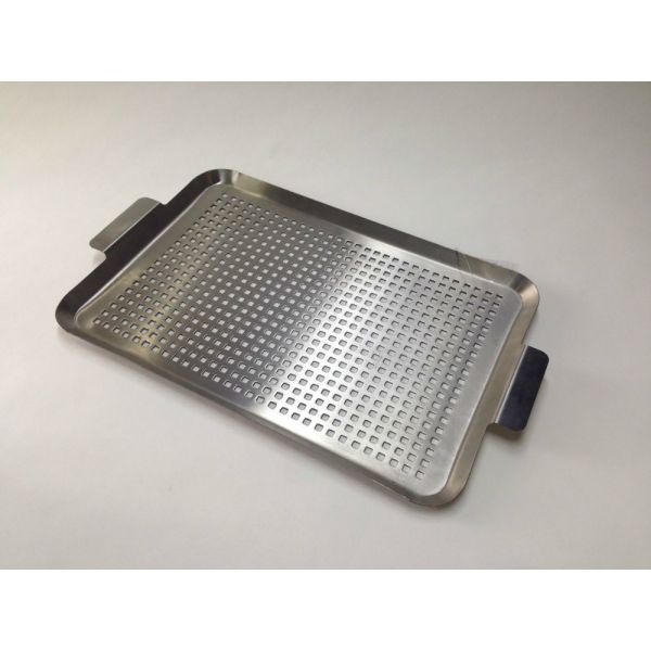 Buy SS 201 304 316 Perforated Baking Tray Silver Color For Bbq And Household at wholesale prices