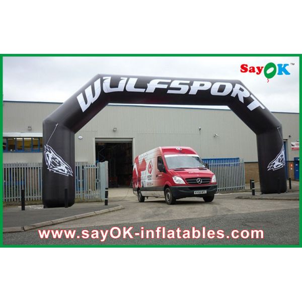Buy Balloon Arch Frame Advertising Custom Inflatable Arch 600D Oxford PVC Event Inflatable Gate For Finish Line at wholesale prices