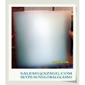 Quality 3mm to 19mm Frosted Bathroom Door Glass for sale