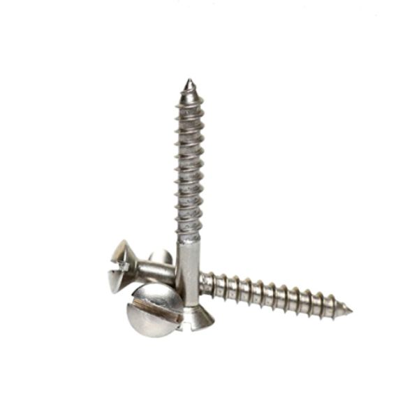 Buy Slotted Raised Countersunk Oval Head Wood Screws BS1210 DIN95 Customized at wholesale prices