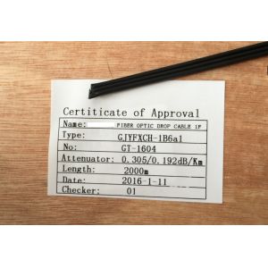 GJYFXCH FTTH Fiber Optic Cable With LSZH Sheath FRP Strength Member