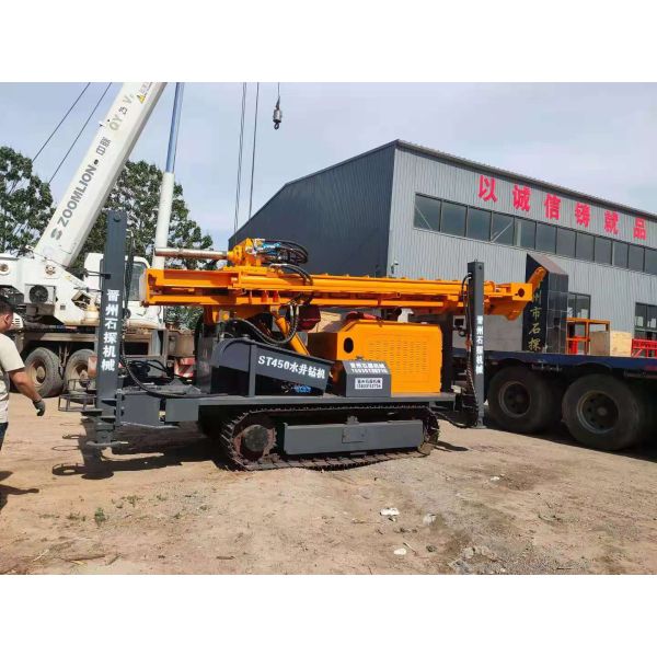 Air Compresspor Mud Pump Crawler Borehole Drilling Equipment Underground Deep Water Well