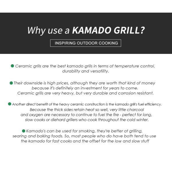 Uovo Kamado 18inch Charcoal Block Barbacoa Ceramic Kamado Elektrische Foshan Kamado Grills Kimstone Bbq Grill Garden Family Bbq