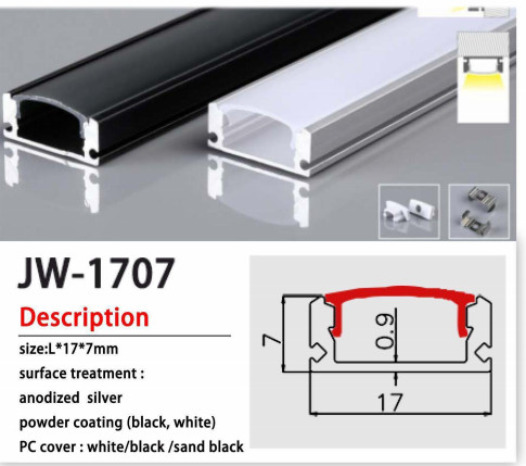 Buy Anodized 6063-T5 Aluminium LED Channel With Diffuser Cover at wholesale prices