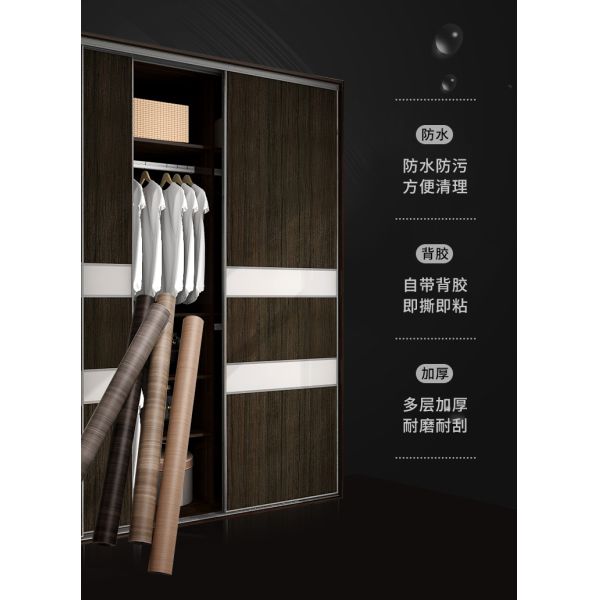 Matt Wood Grain Vinyl Adhesive Film for Furniture Lamination and Adhesive