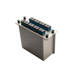 1 In 16 Out Plc Optical Splitter , Splitter Optical Fiber With SC Connector