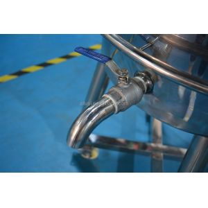 Stainless Steel Mixing Tank Heating Raw Material Mascara Homogenizer Lipstick