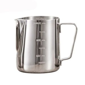 Simple Stainless Steel Milk Frothing Jug Garland Cup With Measurement