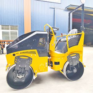 3Ton Concrete Compactor Double Drum Diesel Engine Vibrator Roller Machine Mini