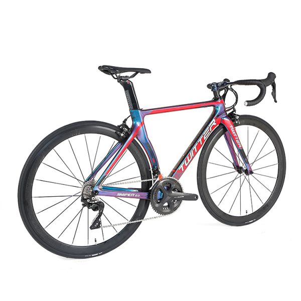 Long Lasting Carbon Fiber Touring Bike Holographic Colour Frame For Adults