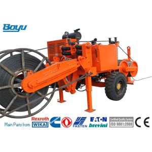 77kw 103hp Transmission Line Stringing Equipment Hydraulic Puller Cummins Engine