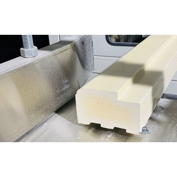 Double Screw Counter Rotating Conical Twin Screw WPC Door Frame Manufacturing Machine