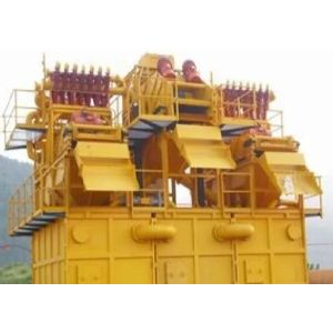 China Diesel Engine Mud Desander With Mud Tank and Handrail on sale China Diesel Engine Mud Desander With Mud Tank and Handrail on sale