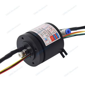 Integrate Pneumatic Rotary Union Combine Conductive Swivel With Encoder Signal