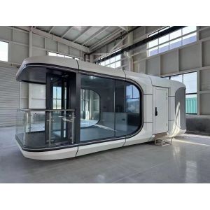Light Steel Prefab House Portable Prefabricated Luxury Space Capsule Container