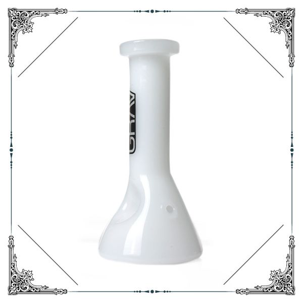 Mini Grav Glass Water pipes With Ice Catcher Handpipe White Glass Smoking Pipe