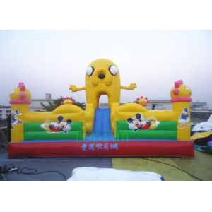 Quality Customized Inflatable Amusement Park 0.55mm PVC tarpaulin for kids for sale