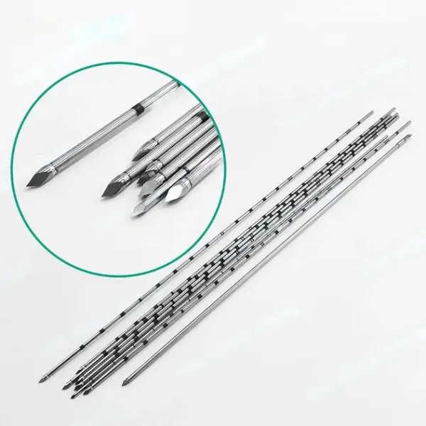 04 Stainless Steel Piercing Needle with Scale Sandblasted Sharpened