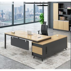 One Container L-Shaped Home Executive Office Computer Desk OEM
