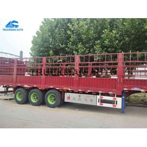 High Loading Fence Semi Trailer 40 Ton~60 Ton With Wabco And Abs Support