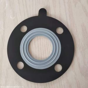 China Various Sizes Rubber Flange Gasket with Excellent Acid Resistance and 70 Shore A Hardness on sale