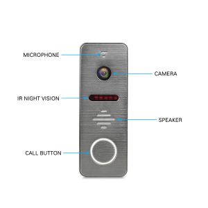Home Security Video Door Bell Interphone 7 Inches Video Doorphone intercom