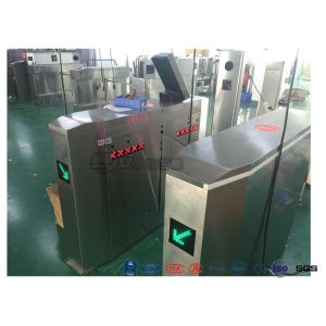Quality 3 Lanes Swing Barrier Gate Card Collector For Biometric Access Control With Face Recognition System for sale