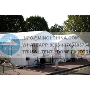 One Lane Drive Hospital Tent Through Coronavirus Screening Facility