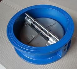 China Swing Double Disk Check Valve with SS Spring Loaded PN16 API 598 CE &  ISO on sale