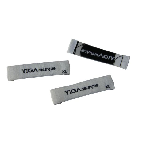 Offwhite Cotton Crochet woven Labels Soft Edge Personalized color Logo for Clothes