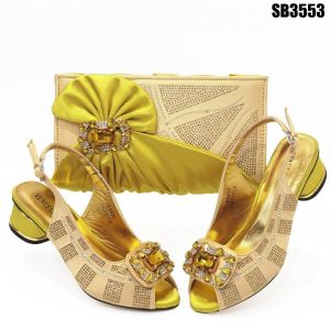 Supoo evening Italian ladies shoes matching bags african wedding low heel shoes