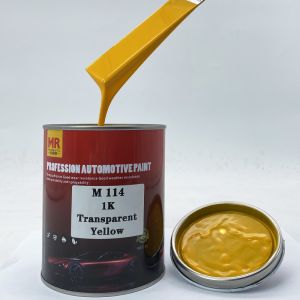 M114 Transparent Yellow 1K Car Paint Custom Automotive Paint Chemical Resistance