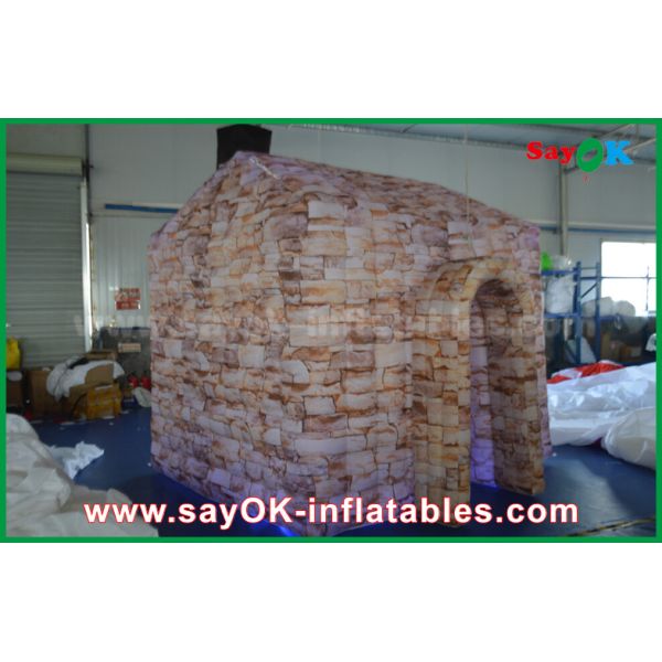 Inflatable Tent Customized Full Printing Inflatable Photo Booth , Portable Inflatable Cube House
