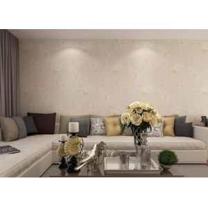 Waterproof PVC Living Room Wallpaper for Entertainment / Household , Rustic