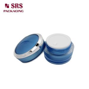 J031 China cosmetic packaging manufacturer,black emoty cream jar plastic