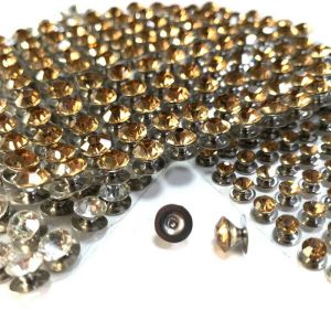 high quality rhinestone metal rivet button