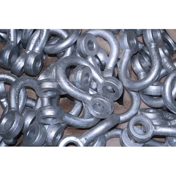 Custom Lifting Lyre Shackles Galvanized Forged Anchor Shackle by OEM Steel Forgings