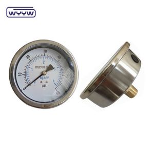 Industrial Brass Back Mount Oil Filled Manometer For Glycerine